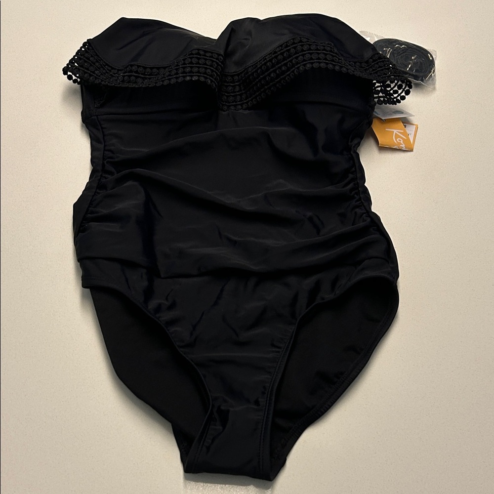 Elegant Black One-Piece Swimsuit